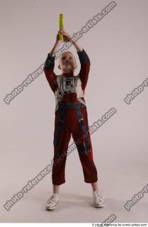 DENISA PILOT STANDING POSE WITH GUN 4